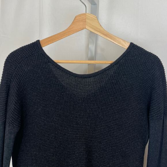 LULULEMON The Sweater Life V Neck Pullover Heathered Black Gray Estimated 6 8 S - Picture 7 of 8